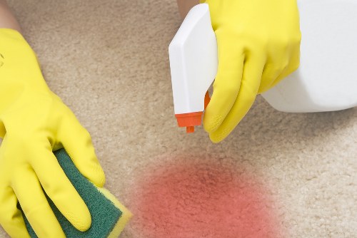 Professional hard floor cleaning in an Ealing home hallway