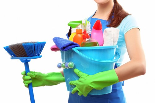 Shared lobby and entrance cleaning for a managed property in Ealing