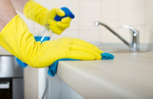 Local Ealing cleaner preparing a short-stay property for guests