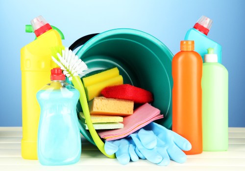 Staff member reviewing cleaning training procedures