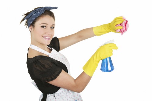Protective PPE used during professional cleaning
