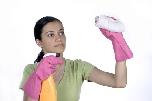 Deep carpet cleaning process in a West London workplace